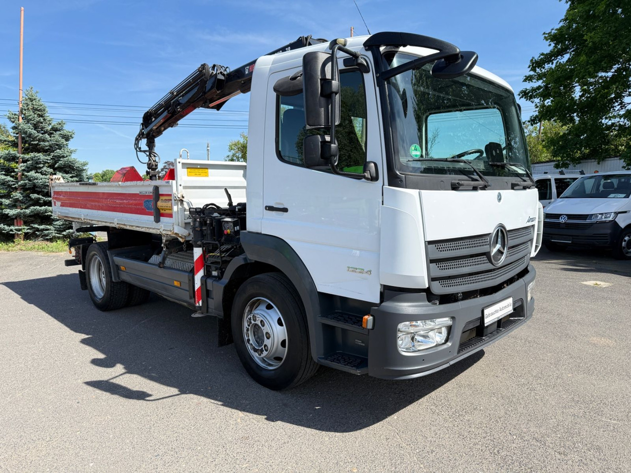Mercedes-Benz Atego 1224 mit Kipper Kran - Camião basculante, Camião grua: foto 2 Mercedes-Benz Atego 1224 mit Kipper Kran - Camião basculante, Camião grua: foto 2