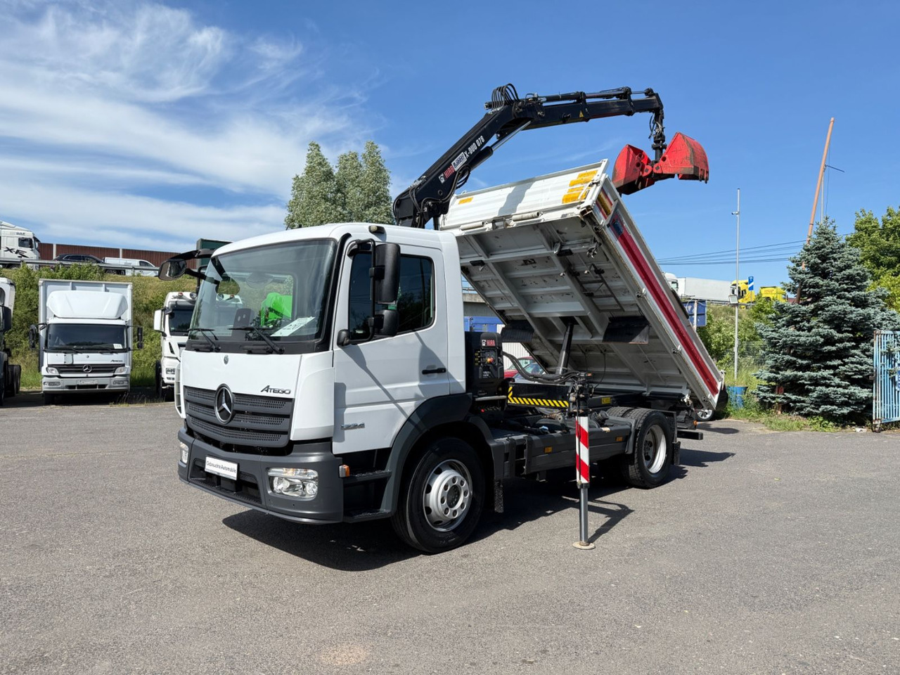 Mercedes-Benz Atego 1224 mit Kipper Kran - Camião basculante, Camião grua: foto 5 Mercedes-Benz Atego 1224 mit Kipper Kran - Camião basculante, Camião grua: foto 5