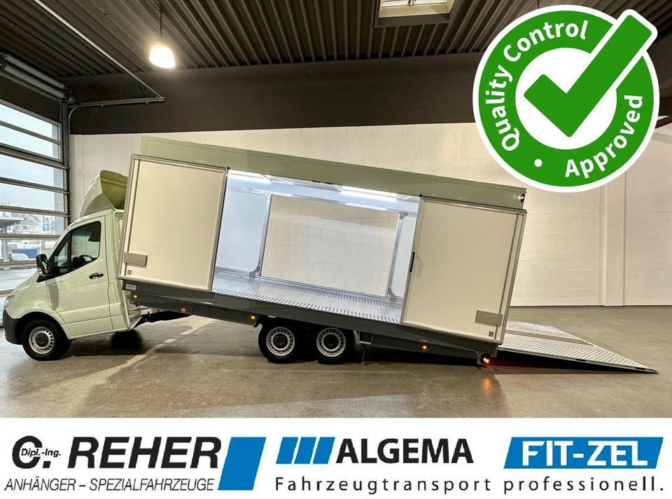 Algema Mercedes Sprinter 616 ALGEMA BLITZLADER 2 Koffer - Camião transporte de veículos, Veículo comercial: foto 1 Algema Mercedes Sprinter 616 ALGEMA BLITZLADER 2 Koffer - Camião transporte de veículos, Veículo comercial: foto 1