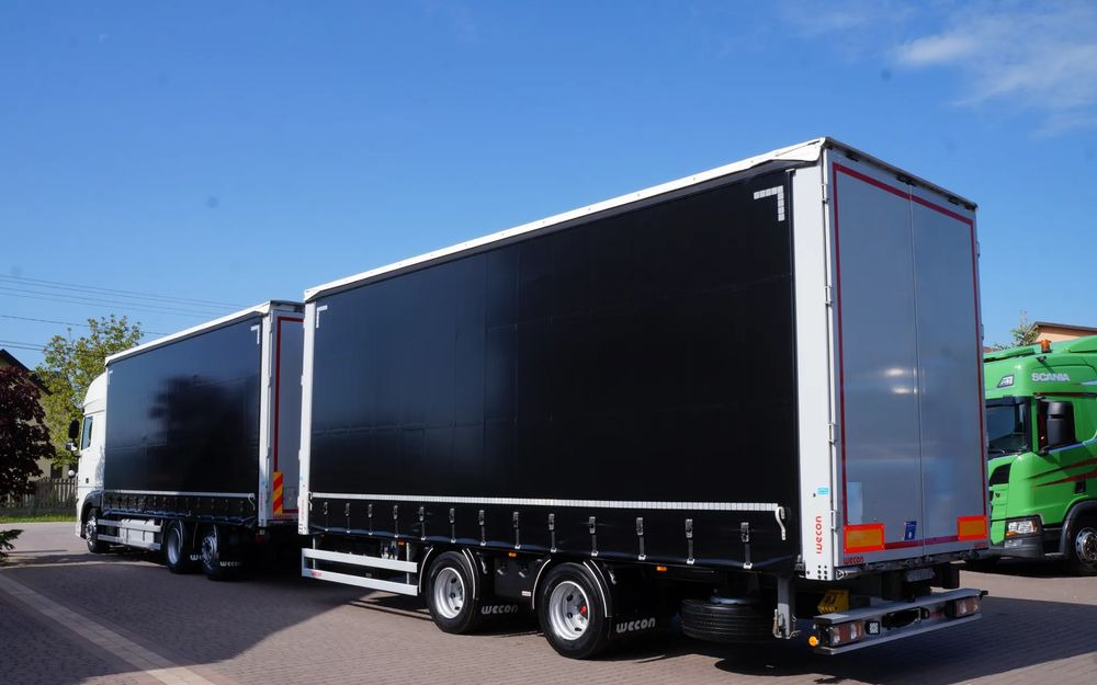 DAF XF 480 EURO 6 ZESTAW TANDEM PRZEJAZDOWY 120 M3 7,7 M + 7,7 M WECON - Camião de lona: foto 4 DAF XF 480 EURO 6 ZESTAW TANDEM PRZEJAZDOWY 120 M3 7,7 M + 7,7 M WECON - Camião de lona: foto 4