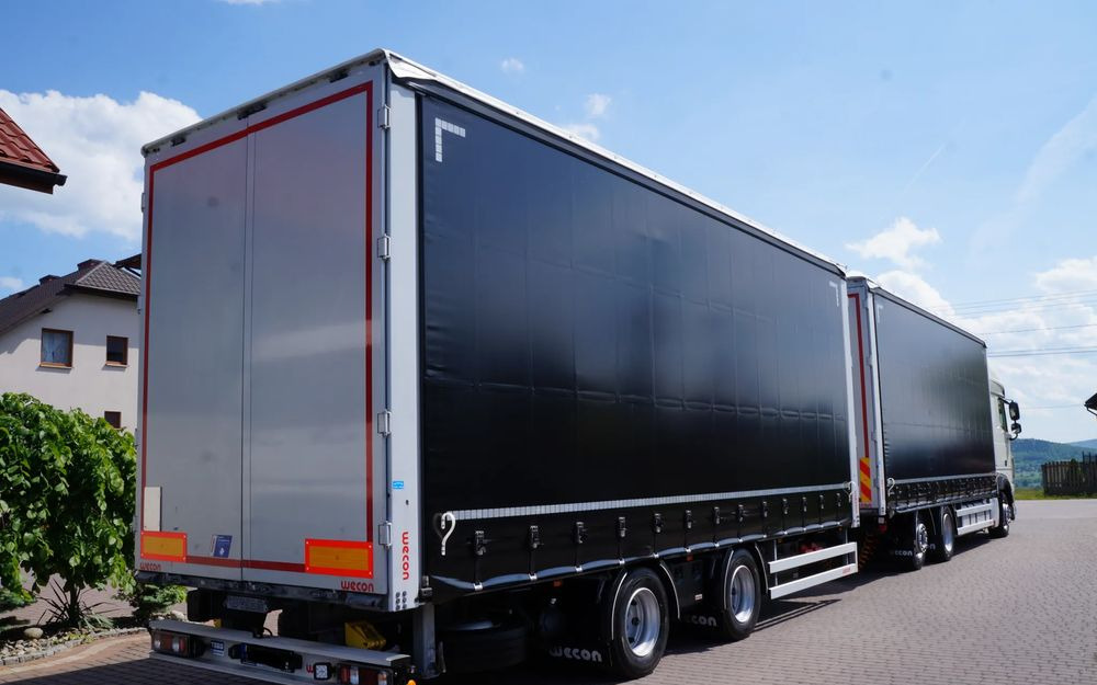DAF XF 480 EURO 6 ZESTAW TANDEM PRZEJAZDOWY 120 M3 7,7 M + 7,7 M WECON - Camião de lona: foto 5 DAF XF 480 EURO 6 ZESTAW TANDEM PRZEJAZDOWY 120 M3 7,7 M + 7,7 M WECON - Camião de lona: foto 5