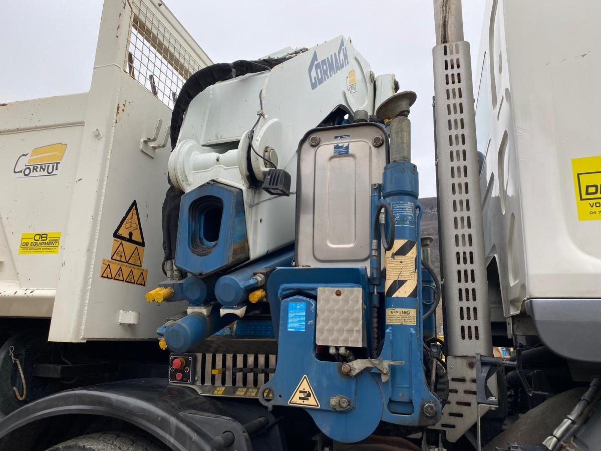 Camião basculante, Camião grua RENAULT KERAX 8x4 520 BIBENNE CIF GRUE CORMACH: foto 15