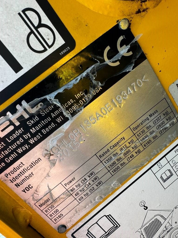 Gehl R 135 Skid Steer - Mini pá carregadora: foto 5 Gehl R 135 Skid Steer - Mini pá carregadora: foto 5