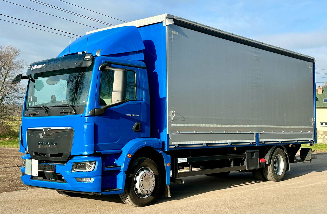 MAN TGM 15.290 / FIRANKA / WINDA / AUTOMAT / 2021 ROK / 18 EUROPALET / 15 T DMC - Camião de lona: foto 2 MAN TGM 15.290 / FIRANKA / WINDA / AUTOMAT / 2021 ROK / 18 EUROPALET / 15 T DMC - Camião de lona: foto 2