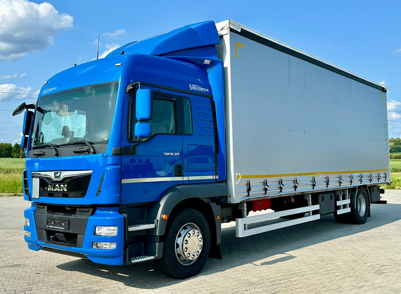 MAN TGM 18.320 / FIRANKA / 20 EUROPALET / 8.3 M DŁUGOŚCI / AUTOMAT / SYPIALKA / 2018 ROK / 9 809 KG ŁADOWNOŚCI - Camião de lona: foto 2 MAN TGM 18.320 / FIRANKA / 20 EUROPALET / 8.3 M DŁUGOŚCI / AUTOMAT / SYPIALKA / 2018 ROK / 9 809 KG ŁADOWNOŚCI - Camião de lona: foto 2
