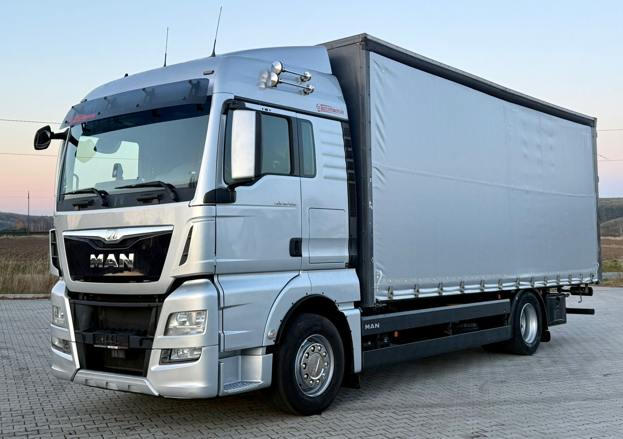 MAN TGX 18.400 / FIRANKA / KONTENER / NISKI PRZEBIEG / EURO 6 / AUTOMAT / SYPIALKA / 2016 ROK - Camião de lona: foto 2 MAN TGX 18.400 / FIRANKA / KONTENER / NISKI PRZEBIEG / EURO 6 / AUTOMAT / SYPIALKA / 2016 ROK - Camião de lona: foto 2