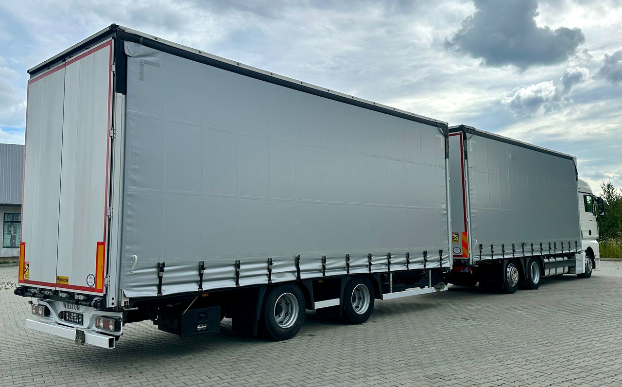 MAN TGX 26.460 / ZESTAW PRZEJAZDOWY / 38 PALET / AUTOMAT / SYPIALKA / PRZYCZEPA WIELTON / 2019 ROK / NISKI PRZEBIEG - Camião de lona: foto 3 MAN TGX 26.460 / ZESTAW PRZEJAZDOWY / 38 PALET / AUTOMAT / SYPIALKA / PRZYCZEPA WIELTON / 2019 ROK / NISKI PRZEBIEG - Camião de lona: foto 3