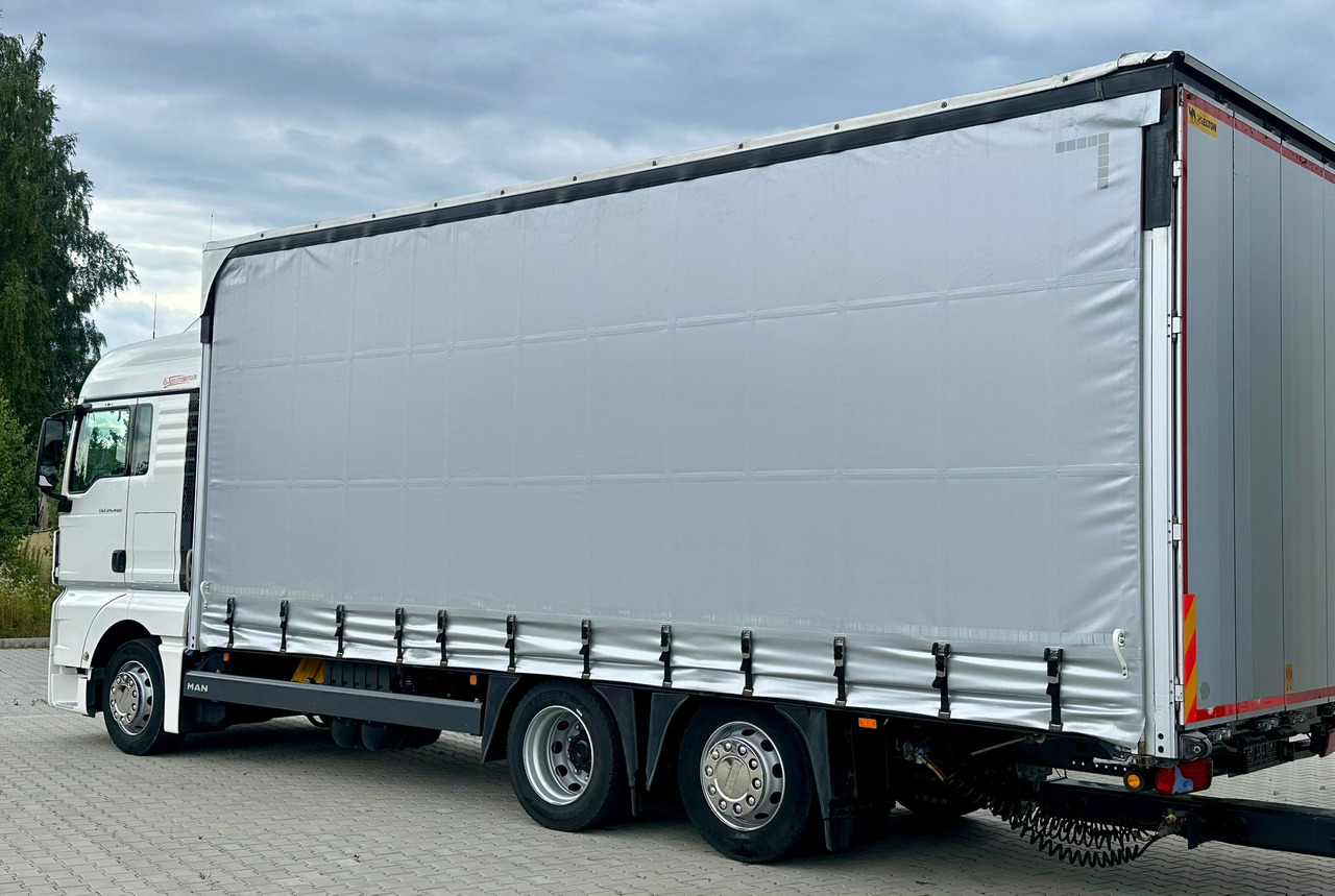 Camião de lona MAN TGX 26.460 / ZESTAW PRZEJAZDOWY / 38 PALET / AUTOMAT / SYPIALKA / PRZYCZEPA WIELTON / 2019 ROK / NISKI PRZEBIEG: foto 6