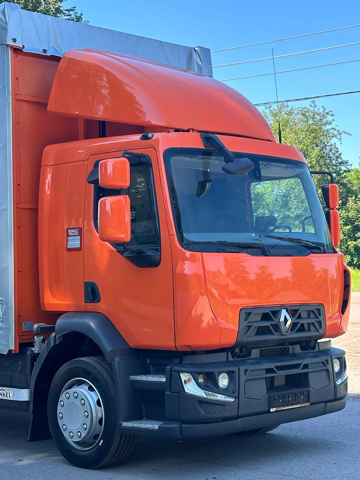 RENAULT D 18 / 280 / FIRANKA / WINDA / 8.6 M DŁUGOŚCI / 21 EUROPALET / NOWE OPONY / ŁADOWNOŚĆ 9.380 KG / AUTOMAT / SERWISOWANA / SPROWADZONA - Camião de lona: foto 4 RENAULT D 18 / 280 / FIRANKA / WINDA / 8.6 M DŁUGOŚCI / 21 EUROPALET / NOWE OPONY / ŁADOWNOŚĆ 9.380 KG / AUTOMAT / SERWISOWANA / SPROWADZONA - Camião de lona: foto 4