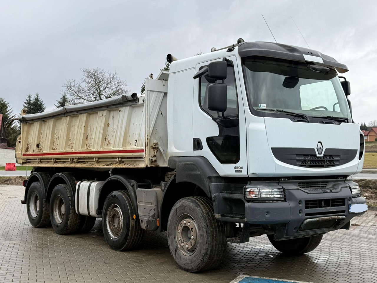 RENAULT KERAX 450 DXI / WYWROTKA / 8X4 / 3 STRONNA / MEILLER / EURO 5 - Camião basculante: foto 1 RENAULT KERAX 450 DXI / WYWROTKA / 8X4 / 3 STRONNA / MEILLER / EURO 5 - Camião basculante: foto 1