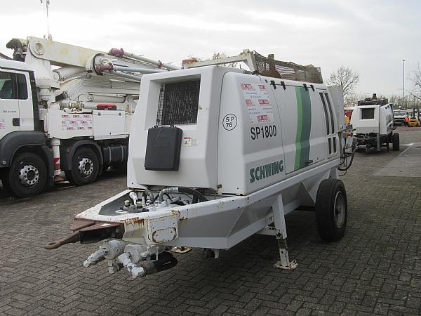 2015 SCHWING SP 1800 D 129KW - Bomba de betão estacionária: foto 3 2015 SCHWING SP 1800 D 129KW - Bomba de betão estacionária: foto 3