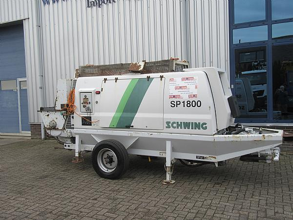 2015 SP 1800 D4 125 KW trailer static pump - Bomba de betão estacionária: foto 1 2015 SP 1800 D4 125 KW trailer static pump - Bomba de betão estacionária: foto 1