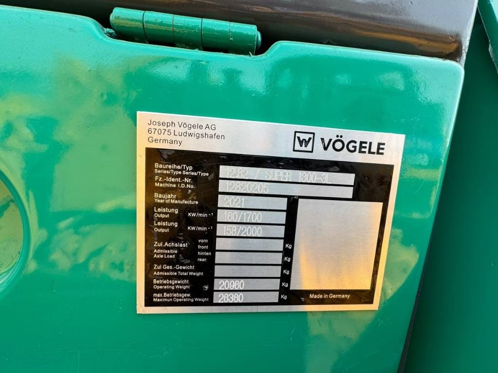Vögele 1800-3 - Acabadora: foto 2 Vögele 1800-3 - Acabadora: foto 2