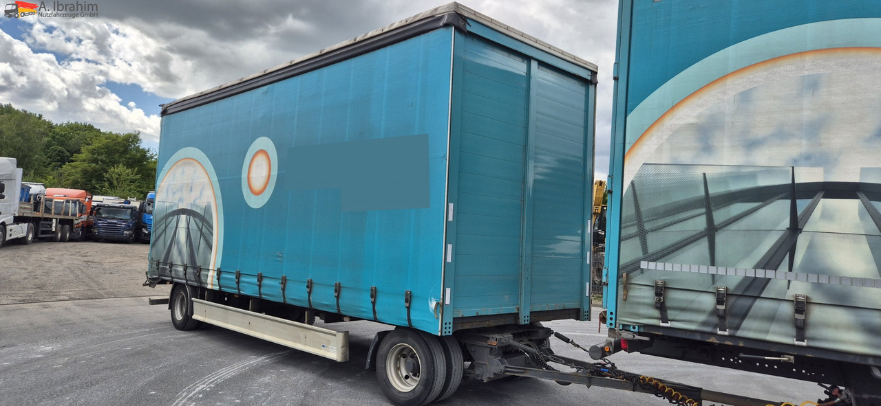 Reboque de lona Fliegl ZPS 182 Edscha, Schiebeplane, Bordwande innenliegend: foto 8