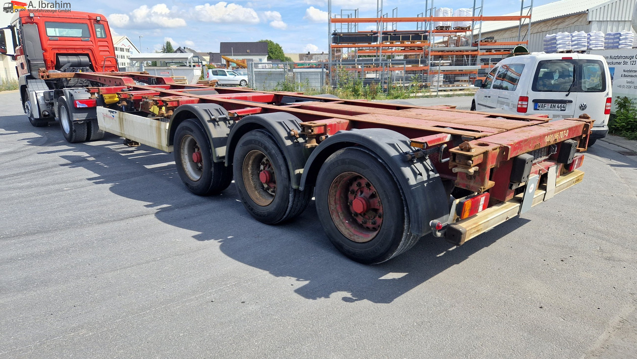 Semi-reboque transportador de contêineres/ Caixa móvel Krone SD Containerchassis 2x 20, 30, 40 ft deutscher Auflieger, ausziehbar: foto 6 Semi-reboque transportador de contêineres/ Caixa móvel Krone SD Containerchassis 2x 20, 30, 40 ft deutscher Auflieger, ausziehbar: foto 6