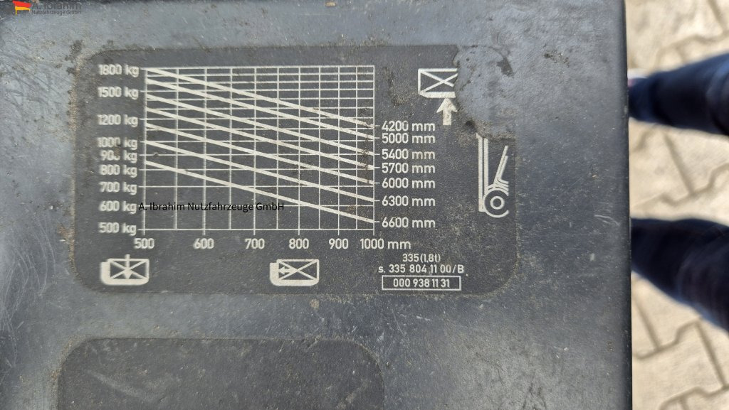 Linde E18 P Triplexmast Hubhöhe 6.60 m lt. Traglastdiagramm - Empilhadeira elétrica: foto 3 Linde E18 P Triplexmast Hubhöhe 6.60 m lt. Traglastdiagramm - Empilhadeira elétrica: foto 3