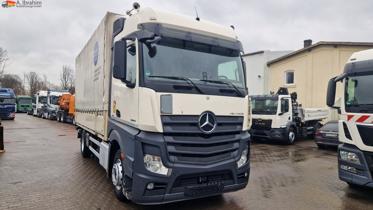 Camião de lona Mercedes-Benz 1845 Retarder Klima, Kühlschrank Edscha, Retarder, LBW, Zustand gut: foto 9