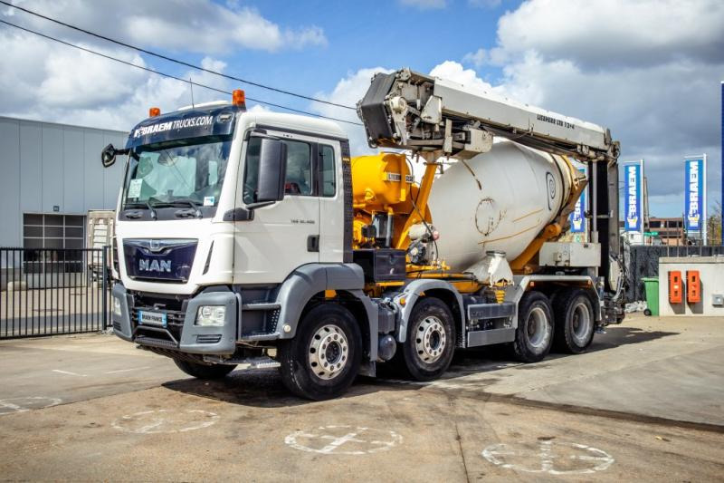 MAN TGS 32.400BB+LIEBHERR 8M³+BAND/TAPIS 16m - Camião betoneira: foto 2 MAN TGS 32.400BB+LIEBHERR 8M³+BAND/TAPIS 16m - Camião betoneira: foto 2