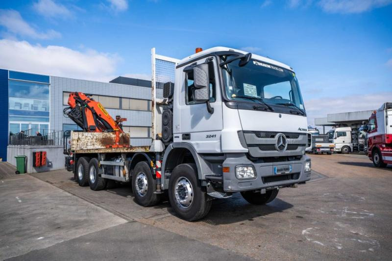 Camião de caixa aberta/ Plataforma, Camião grua Mercedes ACTROS 3241-MP3+PALFINGER PK 26006/5X+JIB/3X: foto 6