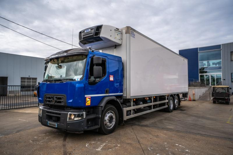 Renault D WIDE 380 DXI+CARRIER SUPRA 1150 Mt + DHOLLANDIA 2T - Camião frigorífico: foto 1 Renault D WIDE 380 DXI+CARRIER SUPRA 1150 Mt + DHOLLANDIA 2T - Camião frigorífico: foto 1