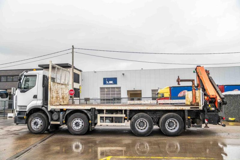 Camião de caixa aberta/ Plataforma, Camião grua Renault LANDER 380 DXI+PALFINGER 18002/4X: foto 9