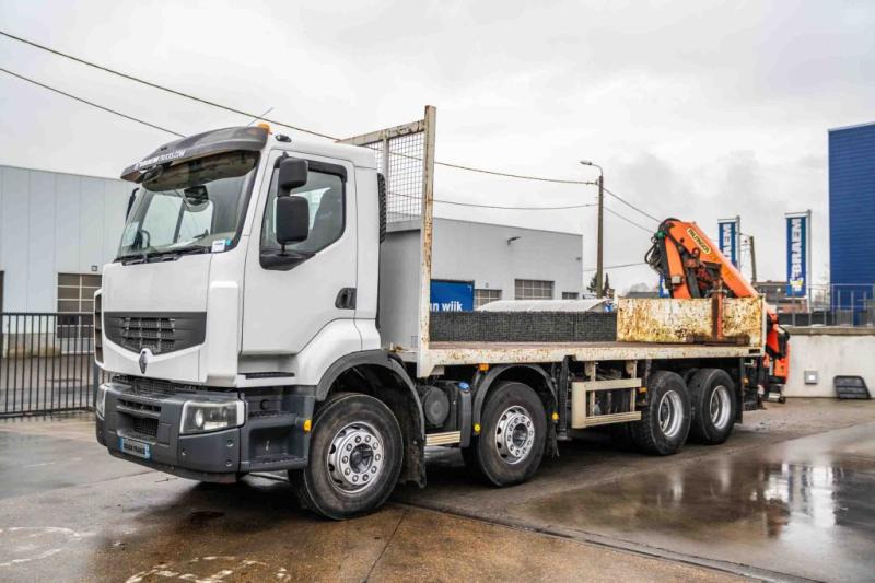 Camião de caixa aberta/ Plataforma, Camião grua Renault LANDER 380 DXI+PALFINGER 18002/4X: foto 8