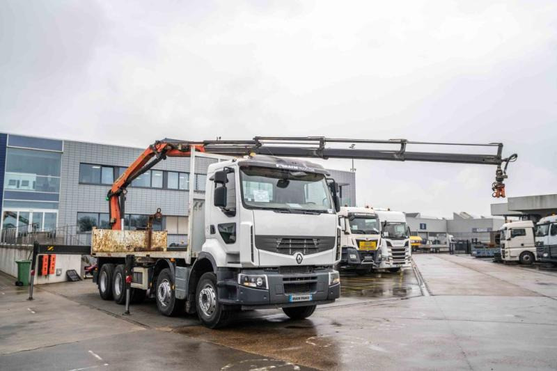 Camião de caixa aberta/ Plataforma, Camião grua Renault LANDER 380 DXI+PALFINGER 18002/4X: foto 7