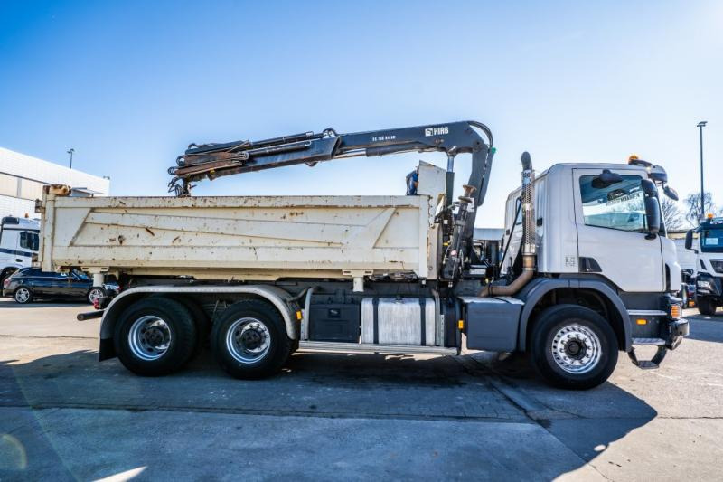 Camião basculante, Camião grua Scania P 400 // BIBENNE // GRUE HIAB 16 t/m // RETARDER: foto 6