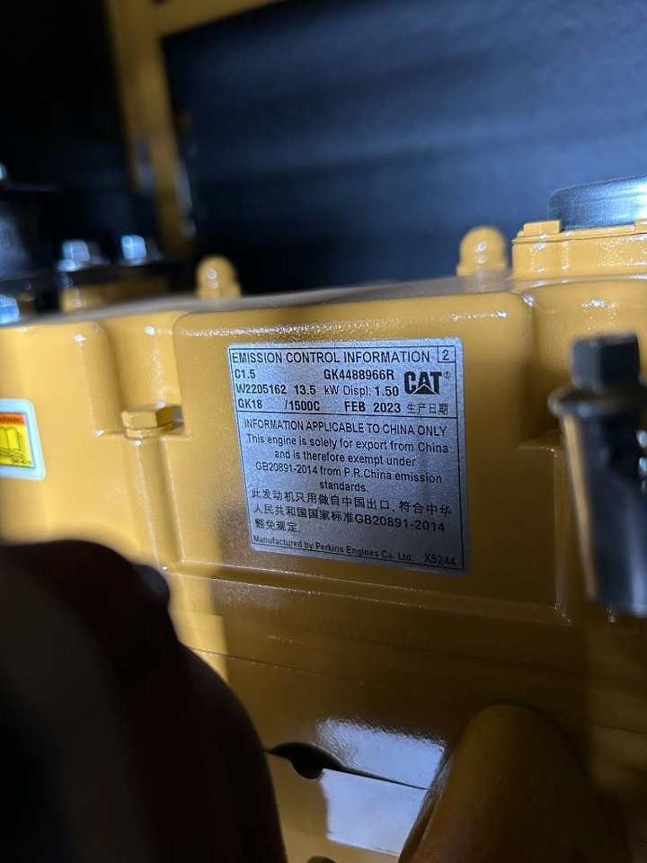 Leasing de CAT DE13.5E3 - 13.5 kVA Generator - DPX-18001  CAT DE13.5E3 - 13.5 kVA Generator - DPX-18001: foto 12