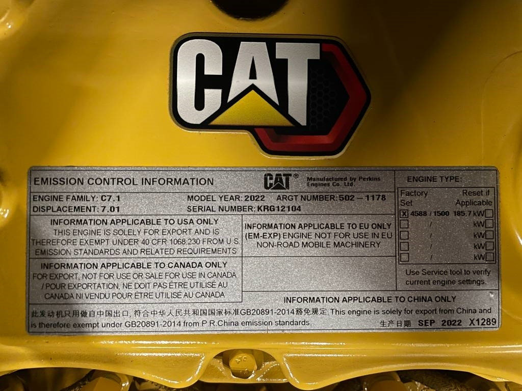 Gerador elétrico novo CAT DE200E0 - 200 kVA Generator - DPX-18017: foto 21