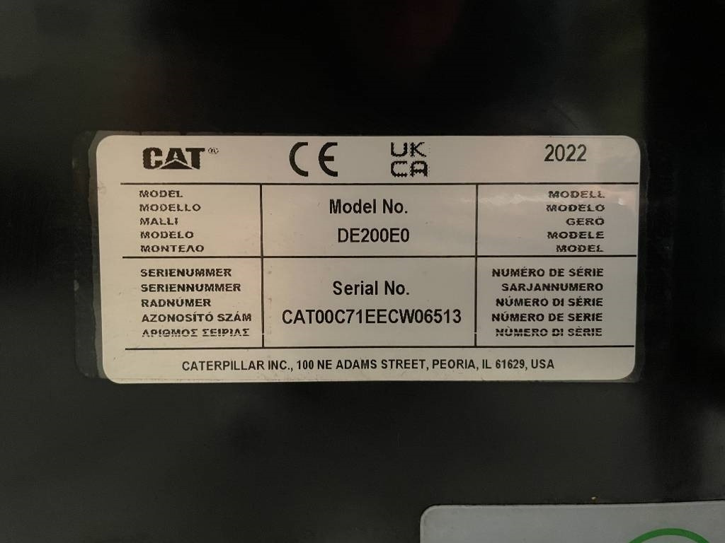 Gerador elétrico novo CAT DE200E0 - 200 kVA Generator - DPX-18017: foto 23
