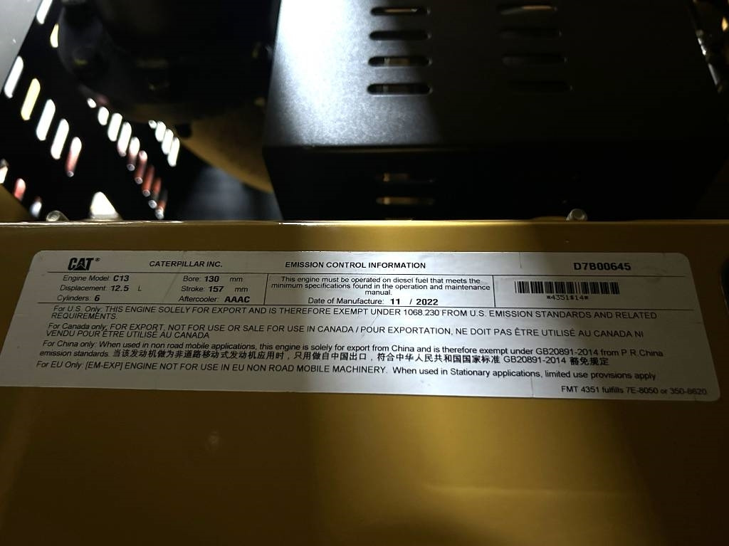 Leasing de CAT DE450GC - 450 kVA Stand-by Generator - DPX-18219  CAT DE450GC - 450 kVA Stand-by Generator - DPX-18219: foto 16