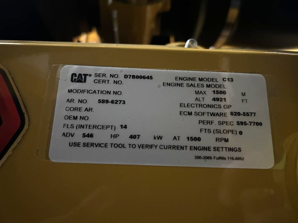 Leasing de CAT DE450GC - 450 kVA Stand-by Generator - DPX-18219  CAT DE450GC - 450 kVA Stand-by Generator - DPX-18219: foto 15