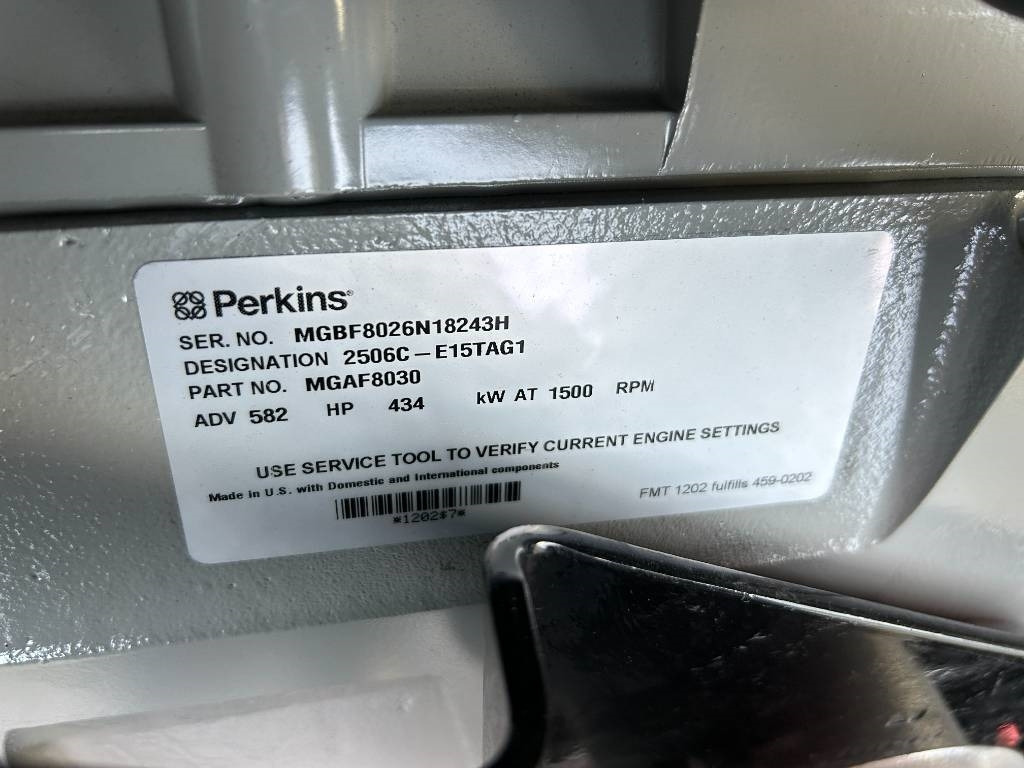 Gerador elétrico Perkins 2506C-E15TAG1 - 500kVA Surplus genset- DPX-19813-6: foto 13