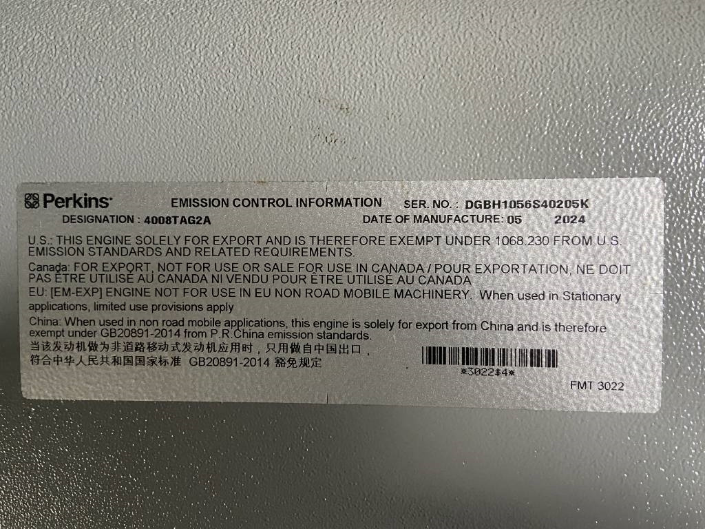 Gerador elétrico novo Perkins 4008TAG2A - 1100 kVA Generator - DPX-19820: foto 10