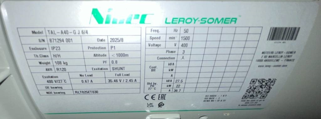 Perkins 404-22TG - 28 kVA Generator - DPX-19801.1 - Gerador elétrico: foto 5 Perkins 404-22TG - 28 kVA Generator - DPX-19801.1 - Gerador elétrico: foto 5