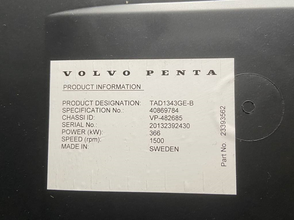 Gerador elétrico novo Volvo TAD1343GE-B - 415 kVA Generator - DPX-18879: foto 9