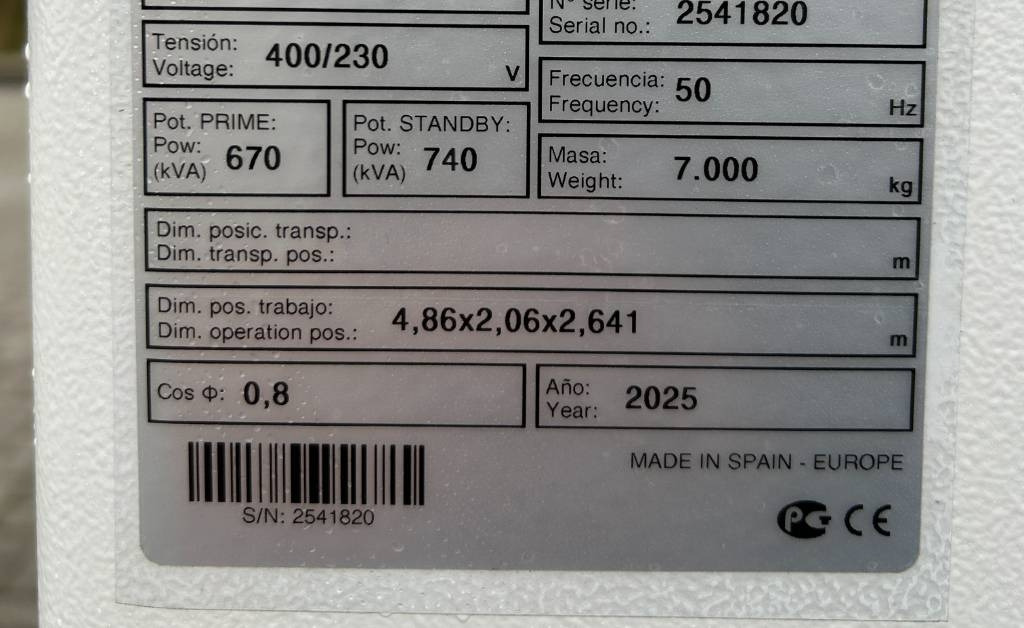 Leasing de Volvo TWD1683GE - 740 kVA Stage V Generator - DPX-19040  Volvo TWD1683GE - 740 kVA Stage V Generator - DPX-19040: foto 6