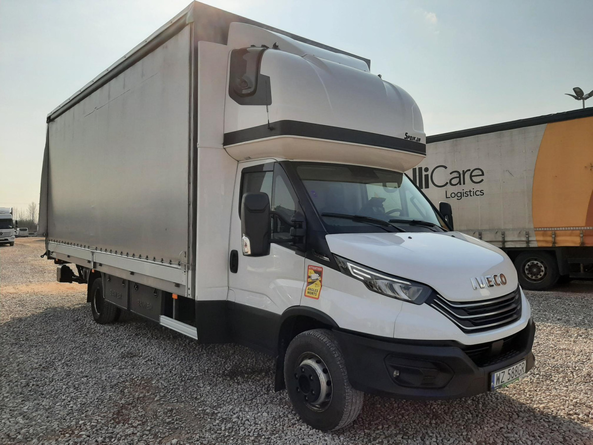 Carrinha de lona IVECO/JUSAM STANISŁAWJURKOWSKI 70C18/JU06 PLANDEKA Z WINDĄ: foto 1