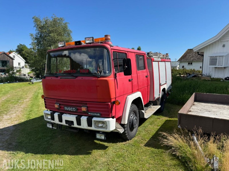 1978 Magirus Deutz 192D11 med Sirene, blålys, vannpumpe - Carro de bombeiro: foto 1 1978 Magirus Deutz 192D11 med Sirene, blålys, vannpumpe - Carro de bombeiro: foto 1