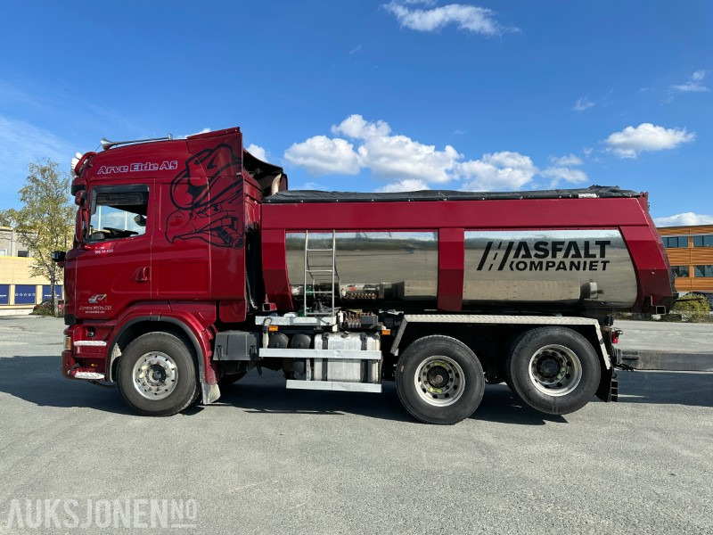 2013 Scania R500 tippbil med asfaltbalje og tippkasse - Brøyterigget - Euro 5 - Camião basculante: foto 5 2013 Scania R500 tippbil med asfaltbalje og tippkasse - Brøyterigget - Euro 5 - Camião basculante: foto 5