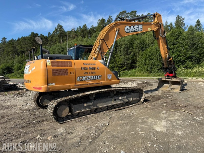 Escavadeira 2015 Case CX210C BELTEGRAVER ROTOTILT ENGCON MASKINSTYRING  SERVICEHISTORIKK LITE TIMER EN EIER.: foto 6