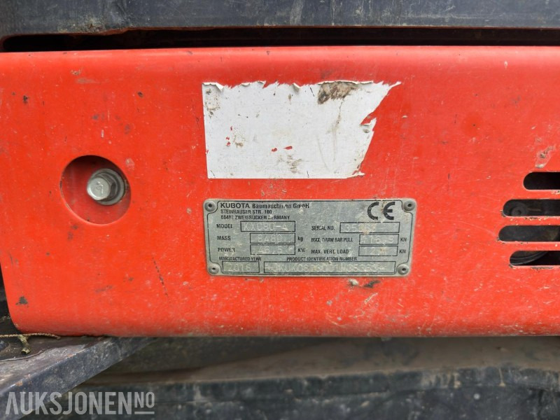 2016 Kubota KX080-4 Sentralsmøring Sertifisering 07/2025 - Escavadeira: foto 5 2016 Kubota KX080-4 Sentralsmøring Sertifisering 07/2025 - Escavadeira: foto 5