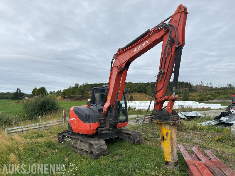2016 Kubota KX080-4 Sentralsmøring Sertifisering 07/2025 - Escavadeira: foto 2 2016 Kubota KX080-4 Sentralsmøring Sertifisering 07/2025 - Escavadeira: foto 2