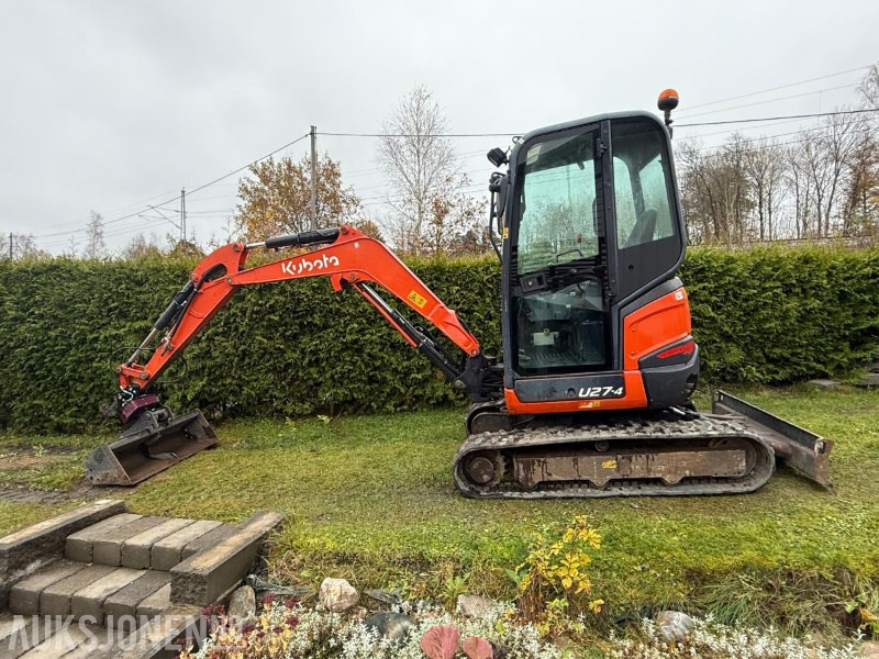 2016 Kubota U27-4 MINIGRAVER ROTOR 2 SKUFFER SERVICEHISTORIKK 2430 TIMER - Mini escavadeira: foto 2 2016 Kubota U27-4 MINIGRAVER ROTOR 2 SKUFFER SERVICEHISTORIKK 2430 TIMER - Mini escavadeira: foto 2