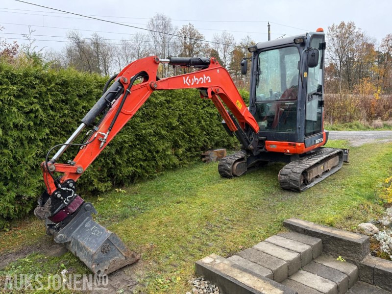 2016 Kubota U27-4 MINIGRAVER ROTOR 2 SKUFFER SERVICEHISTORIKK 2430 TIMER - Mini escavadeira: foto 1 2016 Kubota U27-4 MINIGRAVER ROTOR 2 SKUFFER SERVICEHISTORIKK 2430 TIMER - Mini escavadeira: foto 1