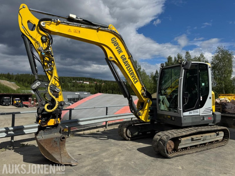 2016 Wacker Neuson ET 90 GRAVEMASKIN MED ROTOTILT, SENTRALSMØRING OG 3 SKUFFER - Escavadeira: foto 1 2016 Wacker Neuson ET 90 GRAVEMASKIN MED ROTOTILT, SENTRALSMØRING OG 3 SKUFFER - Escavadeira: foto 1