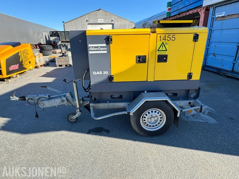 2017 Atlas Copco QAS 20 strømaggregat 20KVA / rep objekt - Equipamento de construção: foto 2 2017 Atlas Copco QAS 20 strømaggregat 20KVA / rep objekt - Equipamento de construção: foto 2