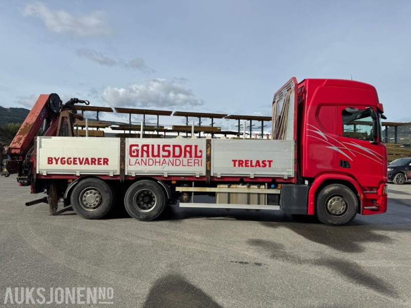 2017 Scania R500 planbil med HMF kran - Camião grua: foto 2 2017 Scania R500 planbil med HMF kran - Camião grua: foto 2