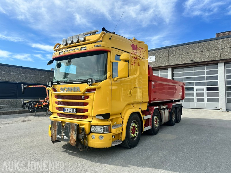 2018 Scania R-730 8x4 krokbil - OPPTREKT - BRØYTERIGGET - Camião polibenne: foto 1 2018 Scania R-730 8x4 krokbil - OPPTREKT - BRØYTERIGGET - Camião polibenne: foto 1